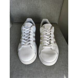 ADIDAS GRAND COURT WMNS Size 9 WHITE/METALLIC ROSE GOLD